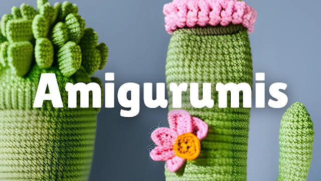 5 Cactus, 3 Conejos y más amigurumis a crochet | Ebook No. 235