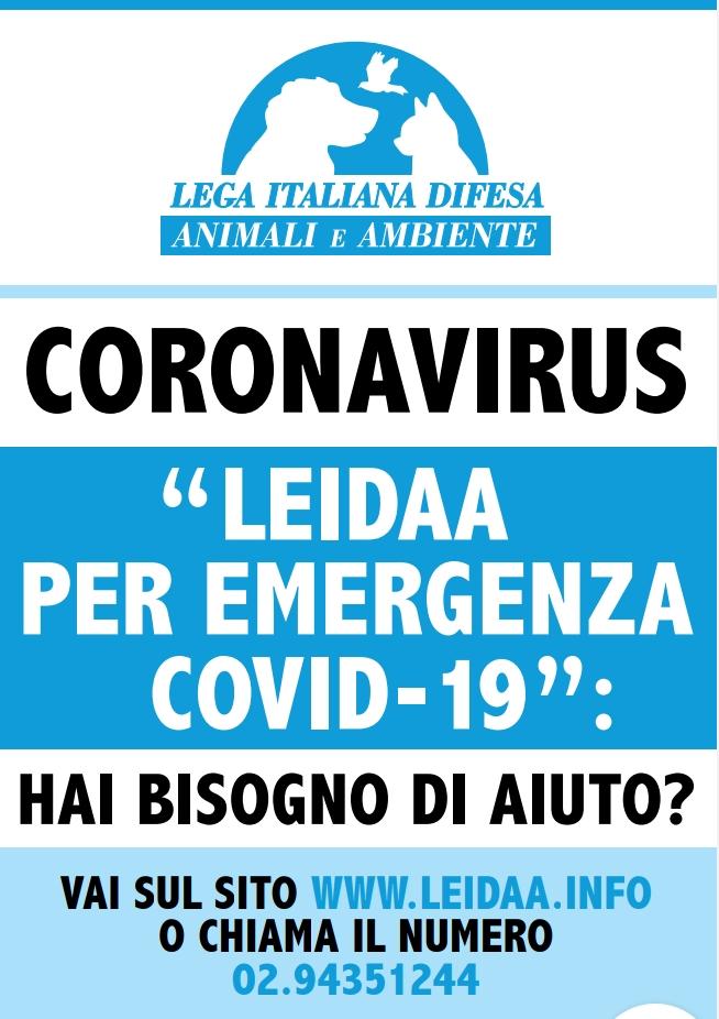 LEIDAA per emergenza Covid-19