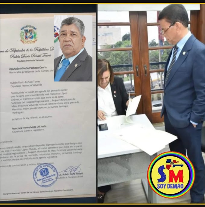 Solicitan nombre de *José Francisco López Chávez para  la carretera Mao Contraembalse