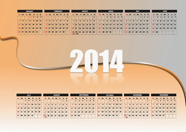2014 calendar wallpaper