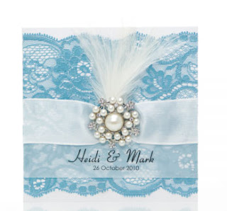 Pearl and Lace Wedding Invitation