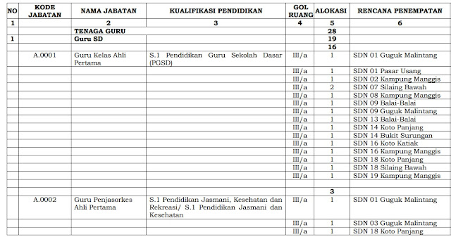 Formasi CPNS 2018 Kota Padang Panjang