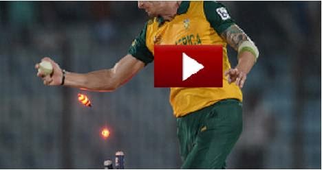 SPORTS, CRICKET, dale steyn, T20 WORLD CUP 2014, south africa vs new zealand, dale steyn last over against new zeland, video, dale steyn video, 