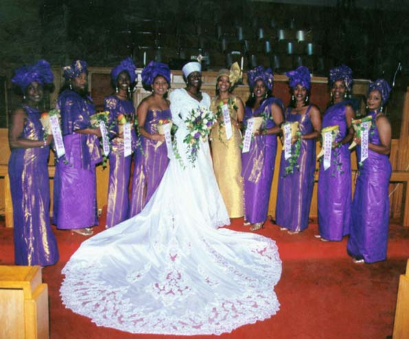 African clothing, wedding gowns