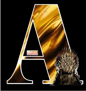 Juego de Tronos: Abecedario con el Trono. GoT: Alphabet with the throne.