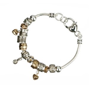 Heart Line Charm Bracelet