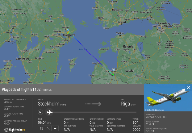 riding the jumpseat to Riga, air Baltic flight from Amsterd…