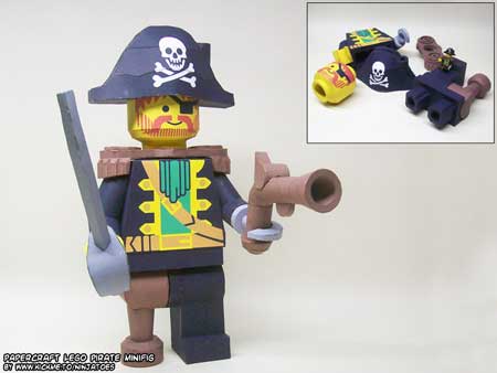 LEGO Papercraft Captain Redbeard