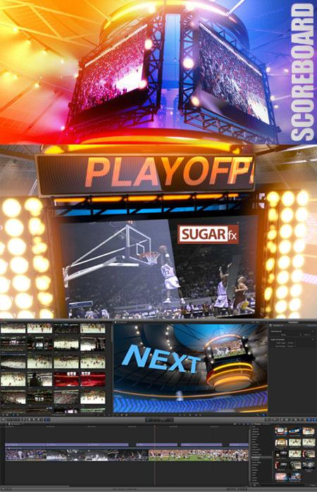 Final Cut Pro X v10.0.7 with SugarFX Scoreboard 1.0.0 MacOS X