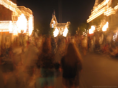 Disneyland Main Street Blurry catching cold shakey vacation sick