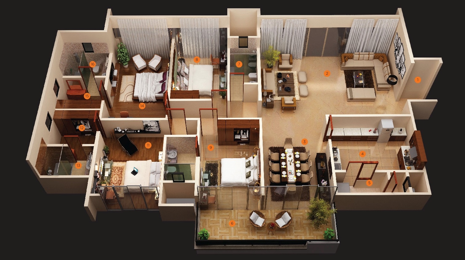 Modern 4 Bedroom House Plans - Decor Units