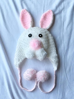 Crochet, Crochet Baby, Crochet Hat, Baby Bunny Crochet Hat