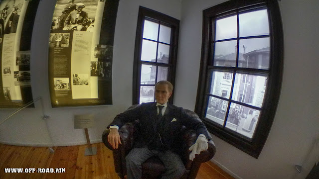 Wax figure - Mustafa Kemal Atatürk Memorial house in Thessaloniki Greece