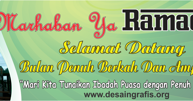  Desain  Banner  Marhaban ya Ramadhan  cdr  Kumpulan Desain  