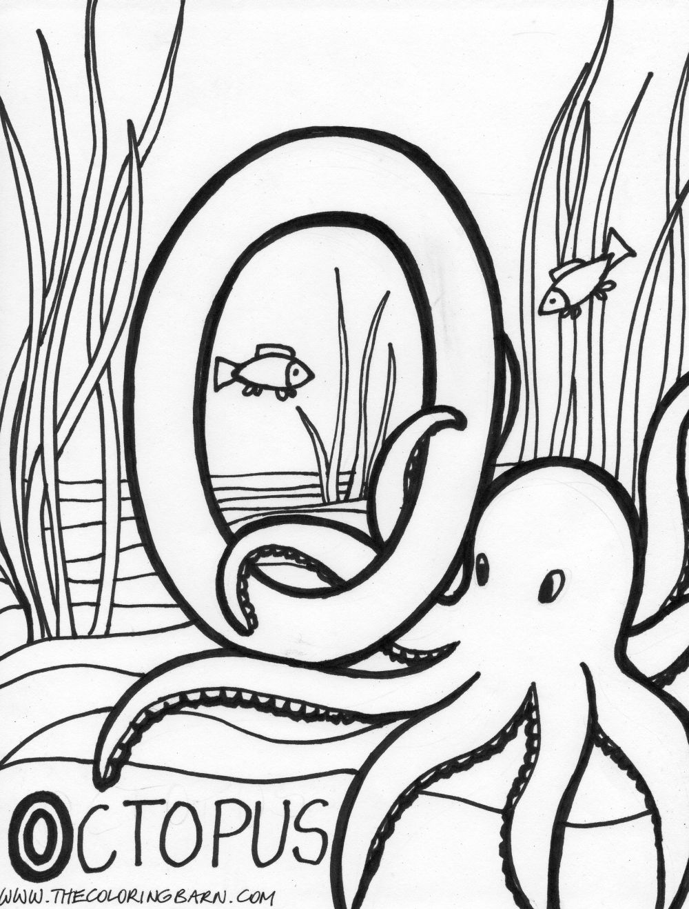 animal alphabet coloring pages for kids