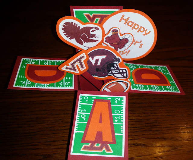 Inside Hokie Father's Day card by Knitifnk