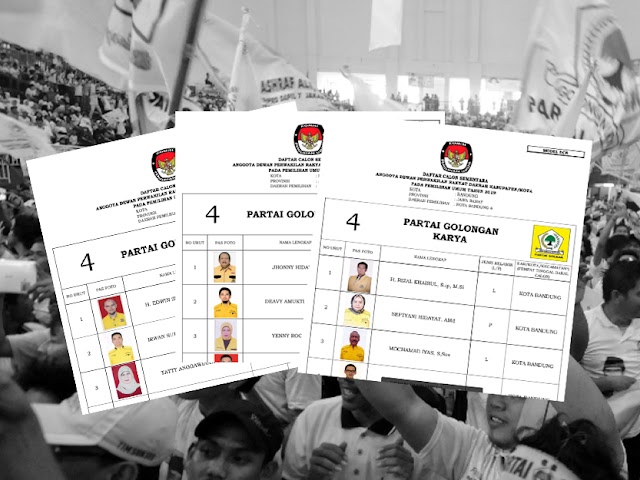 Daftar Calon Sementara Anggota DPRD Kota Bandung Pemilu 2019 dari Partai Golkar