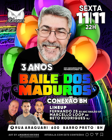 SEXTA | 11/11 BAILE DOS MADUROS 8ª EDIÇÃO | BH!