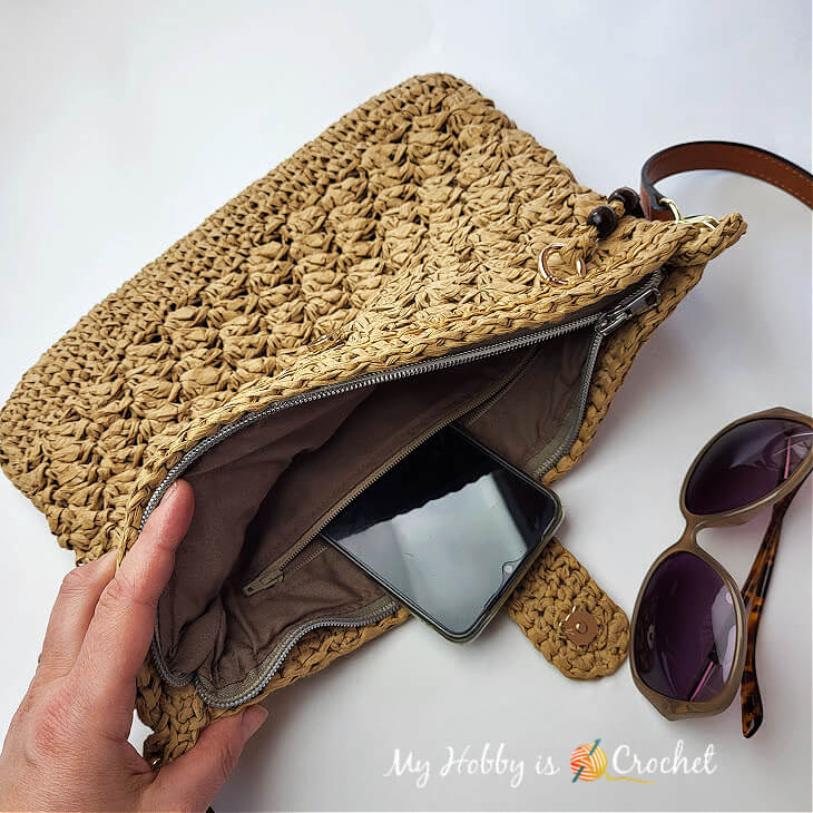 My Hobby Is Crochet: Alie Beach Bag, a Crochet Raffia Beach Bag/ Market Bag  - Free Crochet Pattern