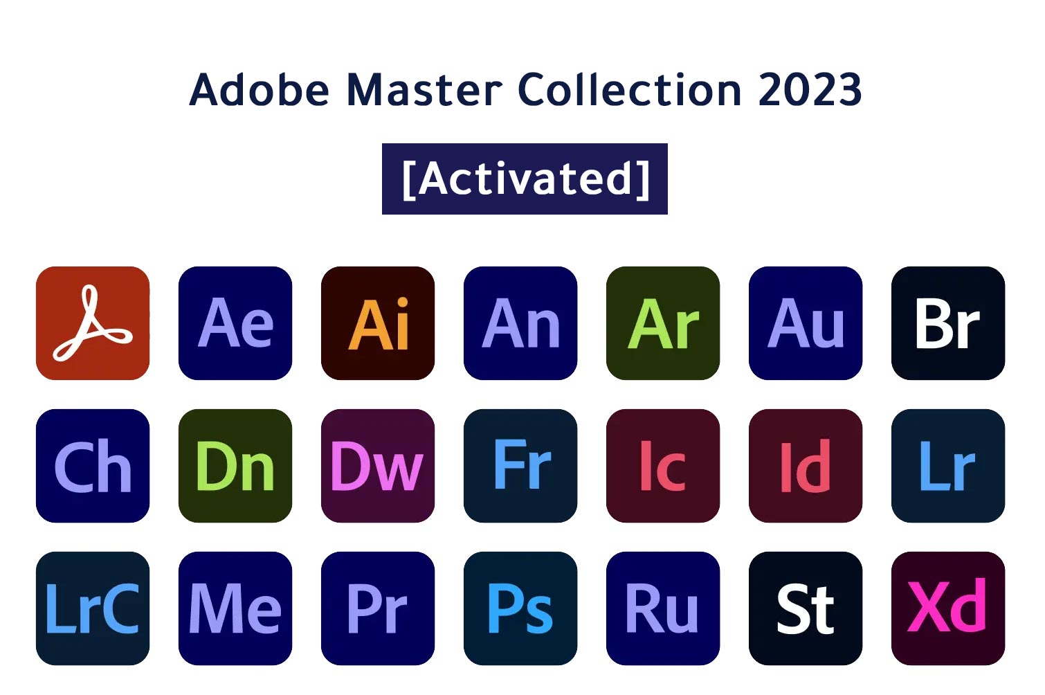 Adobe Master Collection is a suite of software applications that are developed by Adobe Systems. It includes a range of professional software programs, such as Adobe Photoshop, Adobe Illustrator, Adobe InDesign, Adobe Premiere Pro, Adobe After Effects, Adobe Dreamweaver, Adobe Acrobat, and many more. The collection is designed for creative professionals, graphic designers, web developers, video editors, and other multimedia professionals who need advanced tools to create high-quality content.