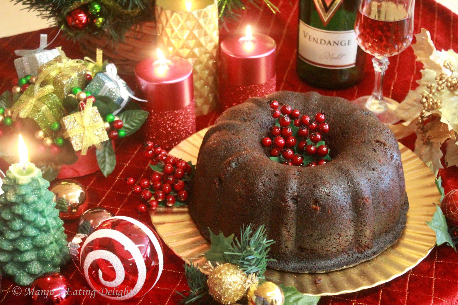 Traditional Christmas Fruit Cake....with Rum soaked fruits!