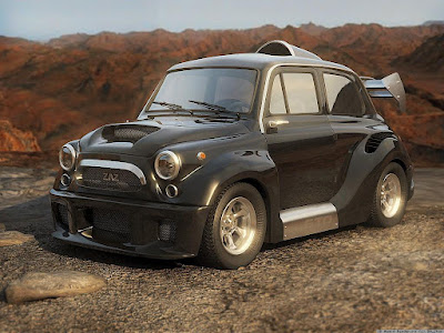 wallpaper, fiat 600, tuning, autos, motos