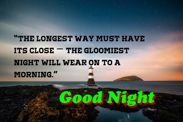 Good night quotes in English with images