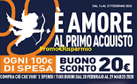 Logo Unieuro ''Amore al primo acquisto 2020'' : 20€ di spesa gratis