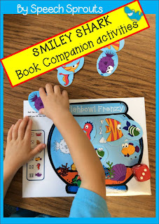 Best Year-End Picks for SLPs: Smiley Shark Book Companion www.speechsproutstherapy.com