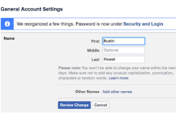 Change Name On Facebook Mobile