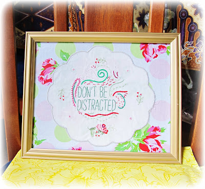 image shabby chic wall art tutorial diy embroidered doily vintage flowers floral framed