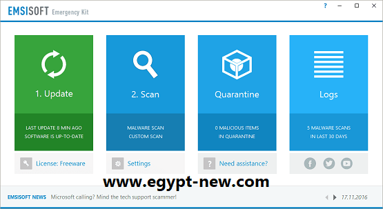 مجموعة الطوارئ Emsisoft