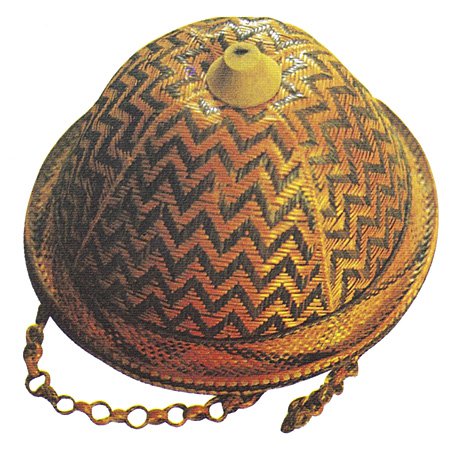 Saruk, hat made of nito and rattan strips