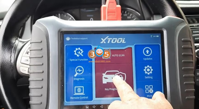 Xtool X100 PAD3 کلید نیسان قشقایی 2017 را توسط OBD 1 اضافه کنید