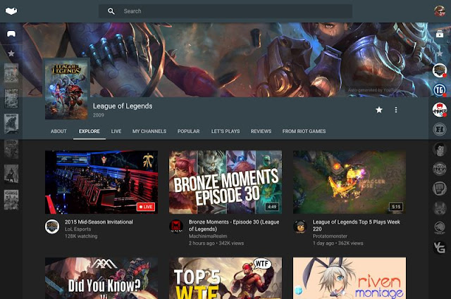 YouTube to Launch Gaming App and Site Dedicated To Gaming @gaming.youtube.com