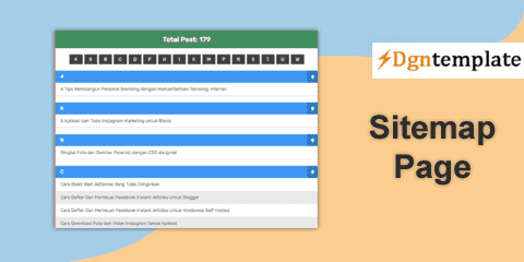 Sitemap Page for blogger with Smooth Scroll Navigation