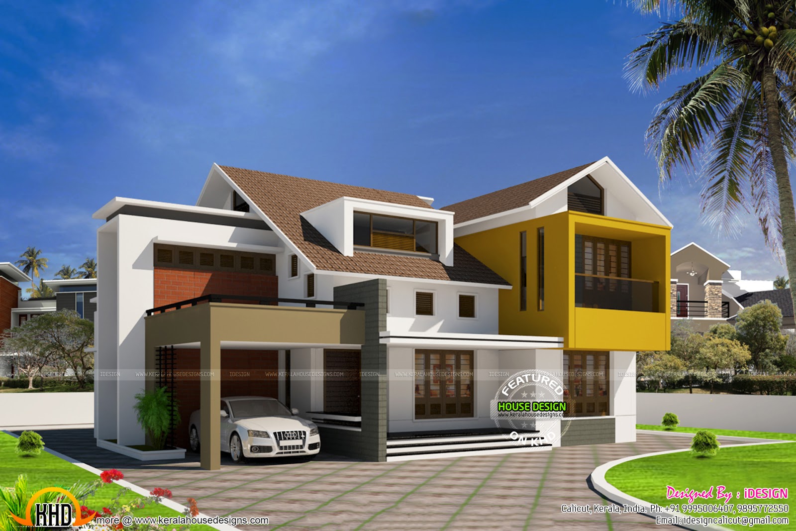 Modern Minimalist Villa In Kerala Kerala Home Design And Floor Plans in Minimalist House Design Kerala