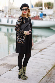 Roberto Botticelli ankle boots, Kangra cappello, Marc by Marc Jacobs Hobbes cardigan, Fashion and Cookies, fashion blogger