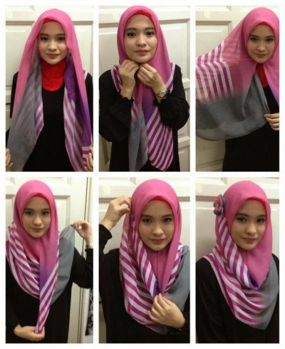 Cara Memakai Jilbab Segi Empat Untuk Anak Sekolah Simple  Update Hijab