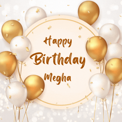 Happy Birthday Megha (Animated gif)