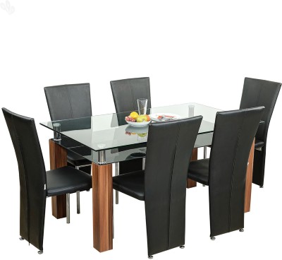 Royal Oak Engineered Wood Dining Set(Finish Color - Honey Brown)