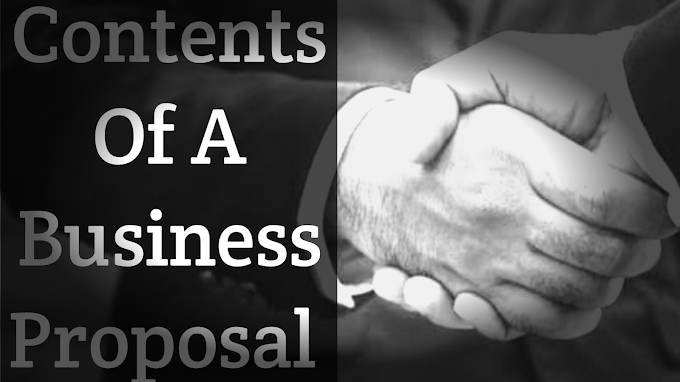 Business proposal: Contents of A Business proposal