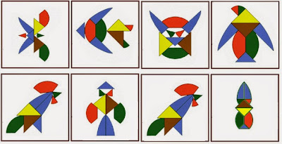 Tangram Ovalado-Tangram tipo huevo