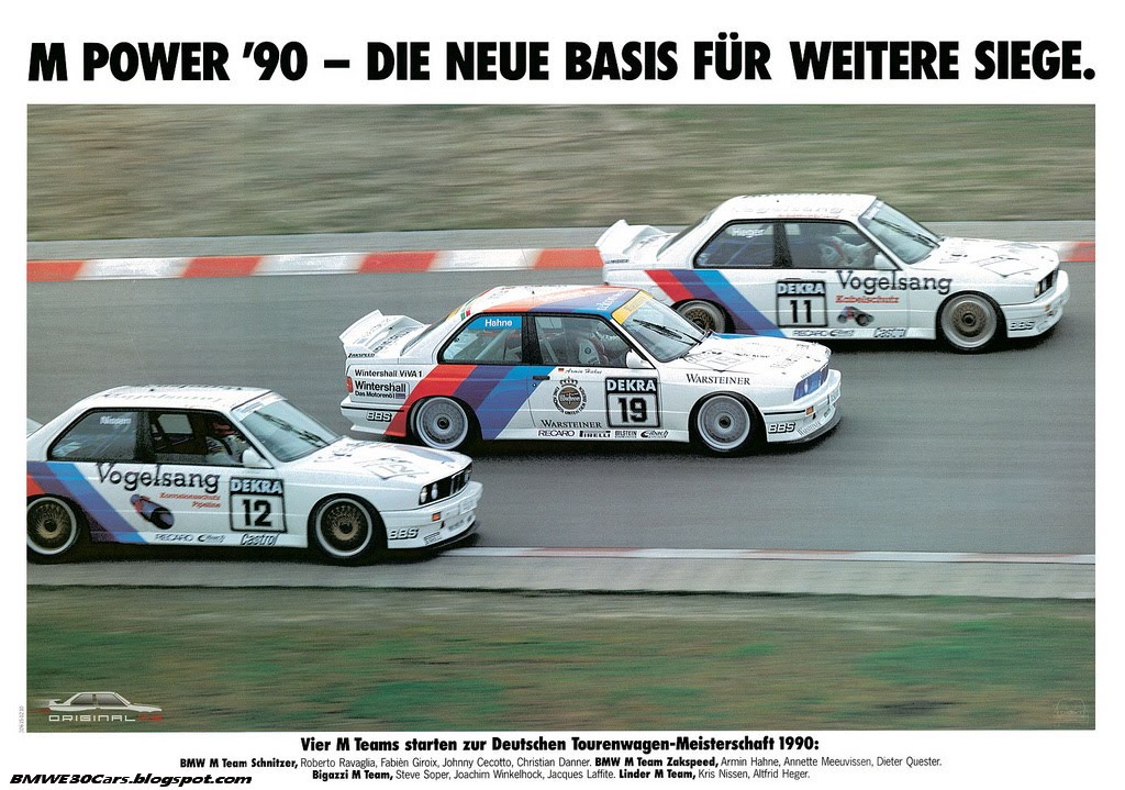 wallpapers for the BMW E30 M3 DTM over the yaers DTM give us some of the