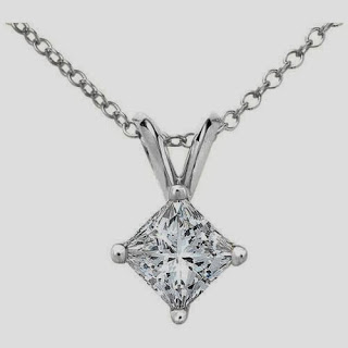 Princess Cut Necklace Pendants