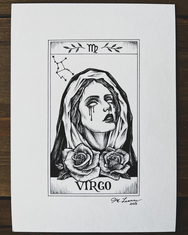 06-Virgo-Zodiac-Astrology-Drawings-Marissa-Leanne-www-designstack-co