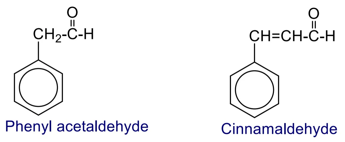 The compound in which the –CHO group is bonded to side chain of aromatic ring are called aryl substituted aliphatic aldehyde.