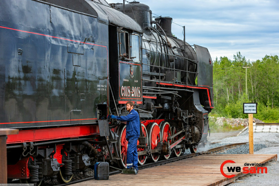 القطار البخاري الوحيد في روسيا