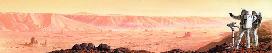 Astronauts on Red Mars by Peter Elson