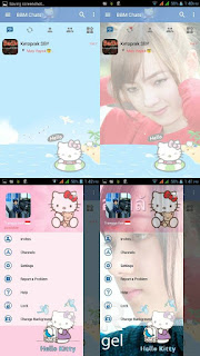 BBM Mod Change Background Hello Kitty Light Style APK Terbaru